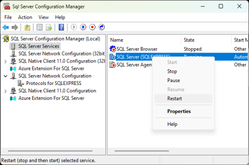 A computer screen shot of a server

Description automatically generated